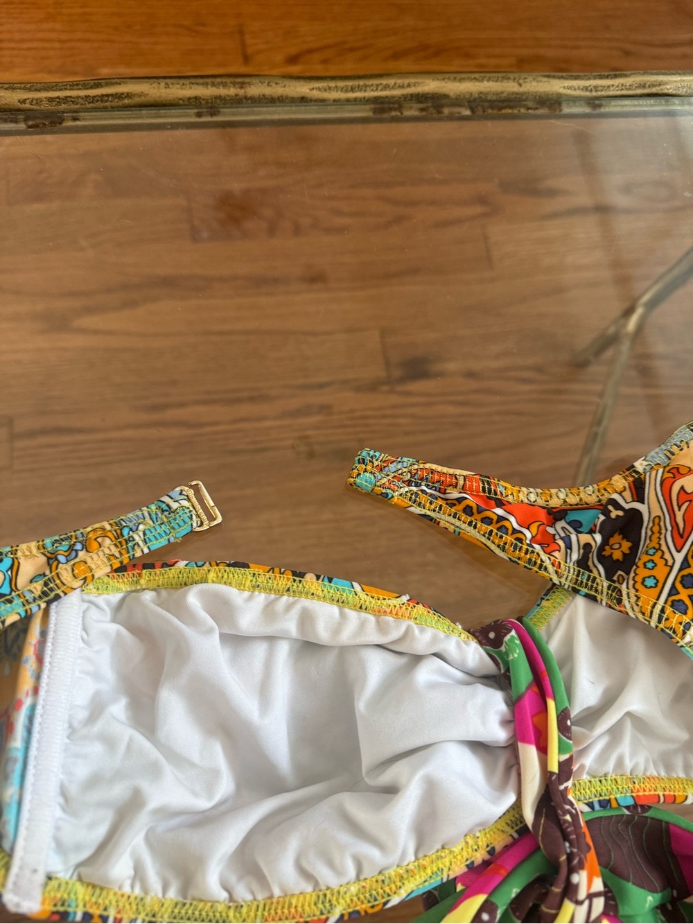 Agua Bendita Rare Carousel Edition Hand Embroidered Crochet Beadwork Bikini Sz S - Picture 9 of 16